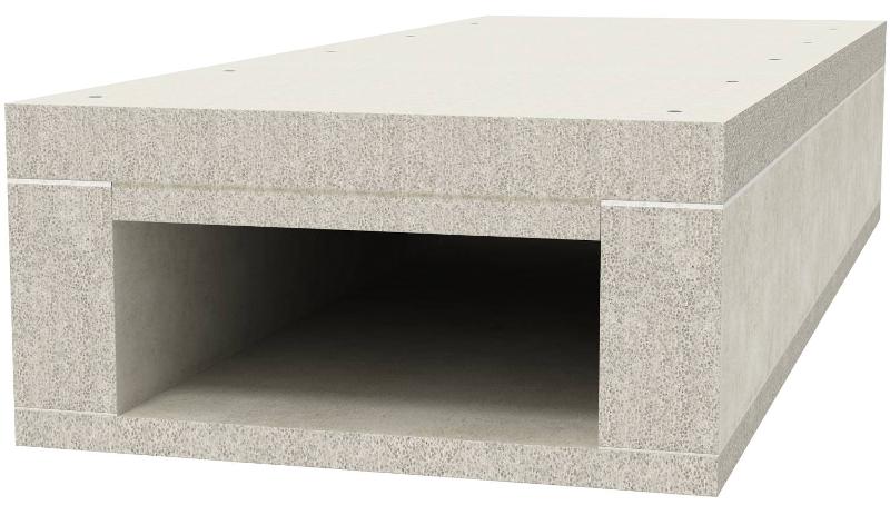 Огнестойкий кабельный канал с крышкой IE120 105x260мм (BSK 121026)