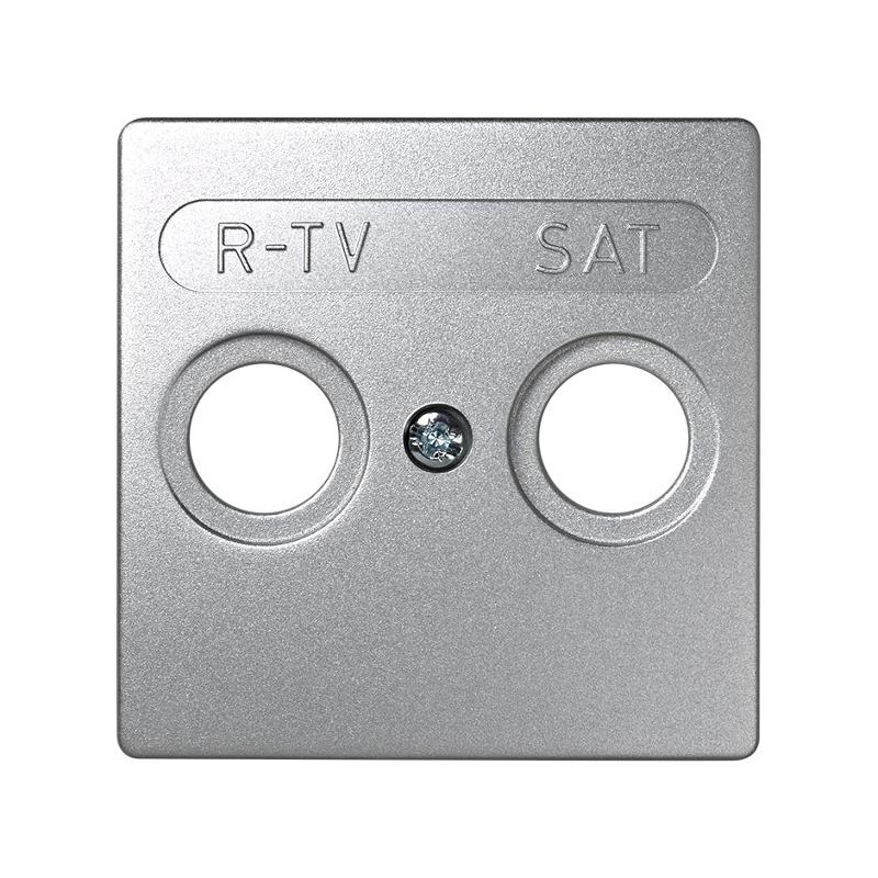 Simon 73 Накладка на телевизионную розетку R-TV-SAT, S73 Loft, алюминий