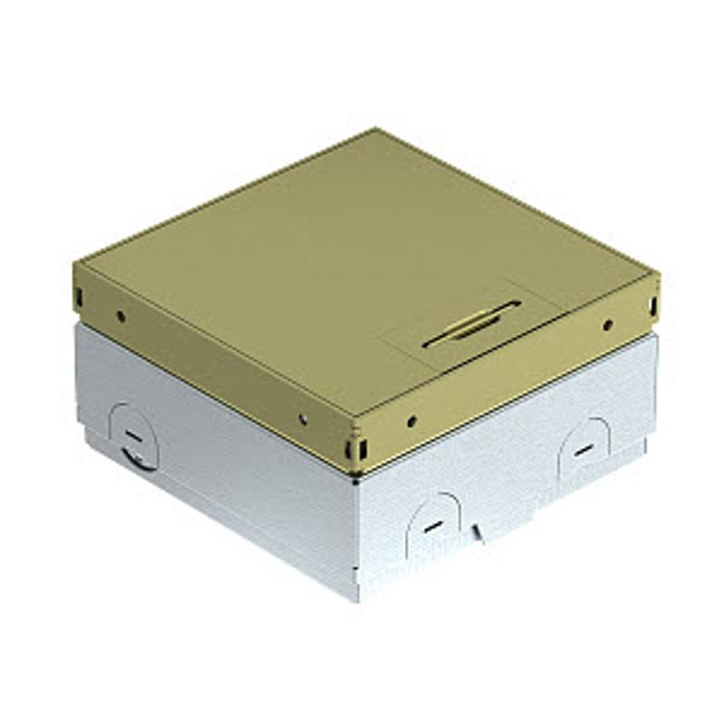 Лючок UDHOME-ONE пустой (крышка без выемки) 140х140х75–105 мм, нагрузка 1529 кг, латунь