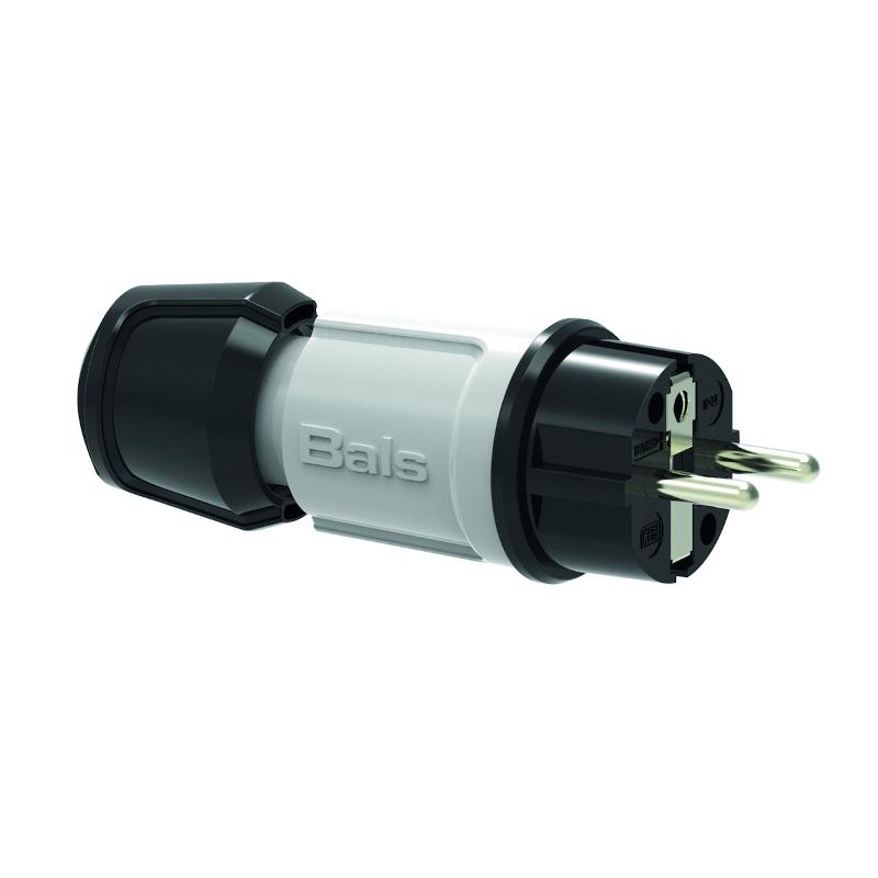 Вилка Schuko 16A 3p(2P+E) 250V IP44 серый MULTI-GRIP 7371 I 7371-Bals I Bals