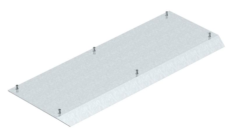 Крышка глухая ответвления напольного кабельного канала AIK (сталь) (AIKA AD 25040)