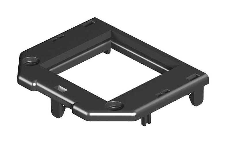 Накладка монтажной коробки GB2/3 1xModul45 61x76 мм (полиамид,черный)