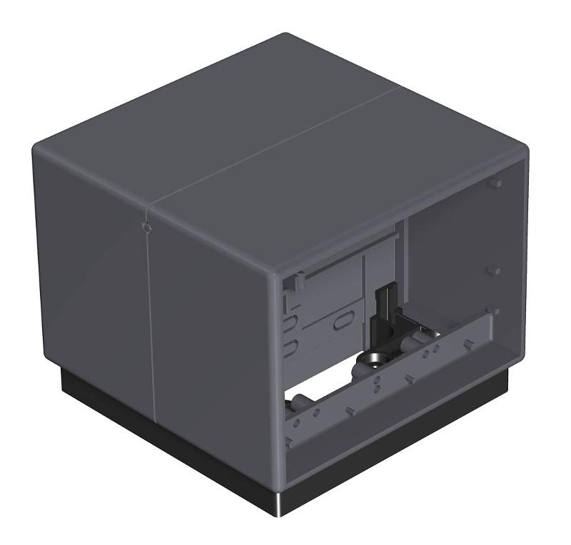 Напольный бокс Telitank 118x118x97 мм (полиамид,серый) (T4B 00C 7011)