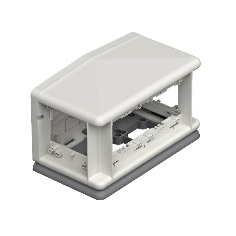 Напольный бокс Telitank 225x125x125 мм (полиамид,светло-серый) (T4L00C7035)