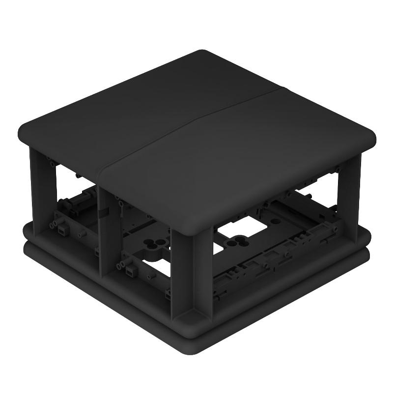 Напольный бокс Telitank 225x225x125 мм (полиамид,черный) (T8NL 00C 9011)
