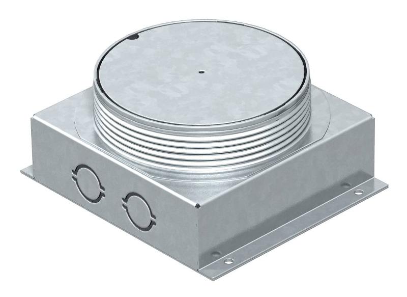 Монтажное основание лючка GESRM2 (h=70-85 мм) 135x157x70 мм (сталь) (UDL2-120 70)