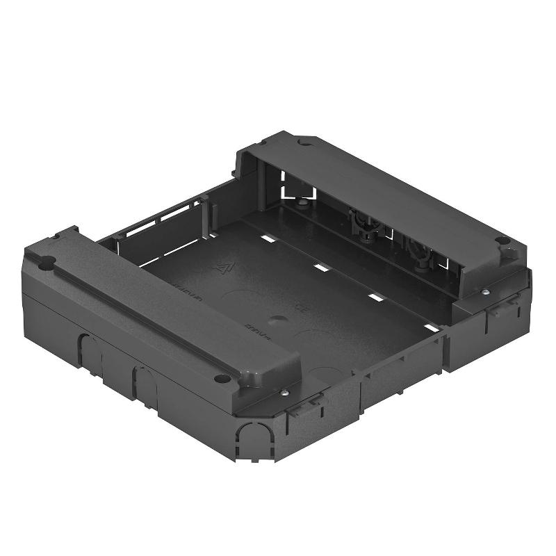 Монтажная коробка MT45V0 для лючков и кассетных рамок номинального размера 9/R9 (полиамид,черный) (MT45V 0)