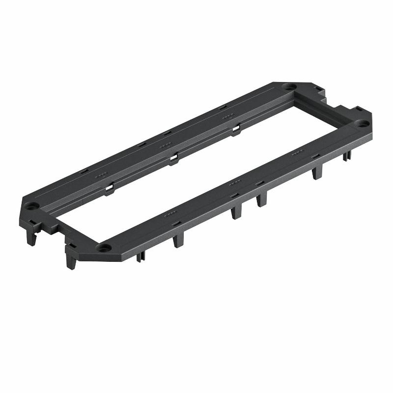 Накладка монтажной коробки UT4 для 4xModul45 208x76 мм (полиамид,черный) (UT4 P4)