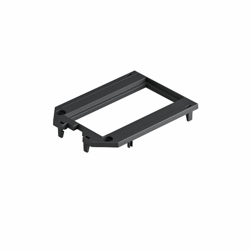 Накладка монтажной коробки UT3/4 для 2xModul45 104x76 мм (полиамид,черный) (UT34 P2)