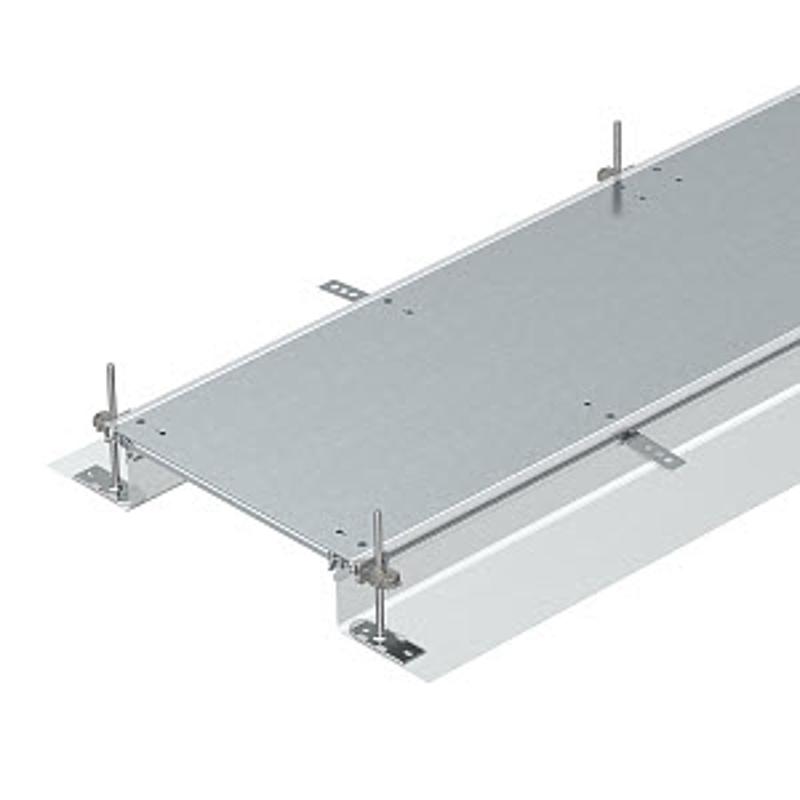 Секция кабельного канала OKA-G глухая, с фиксаторами 2400x300x140 мм (сталь) (OKA-G30040140R)