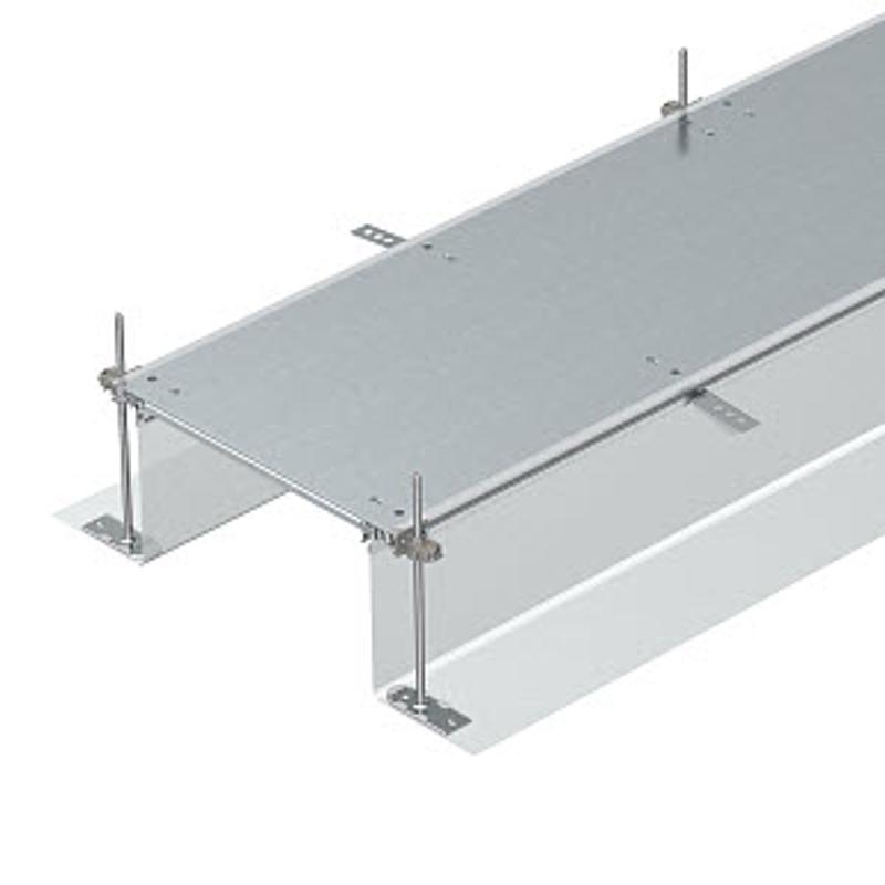 Секция кабельного канала OKA-G глухая, с фиксаторами 2400x500x240 мм (сталь) (OKA-G50040240R)