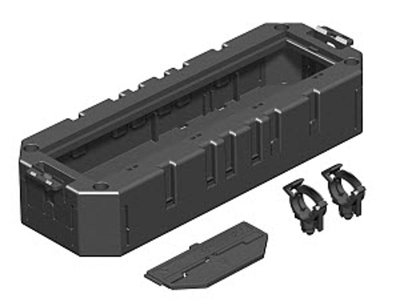 Модульная рамка Modul45 (с кожухом) MT4 45/2-2 208x76x40 мм (полиамид,черный)