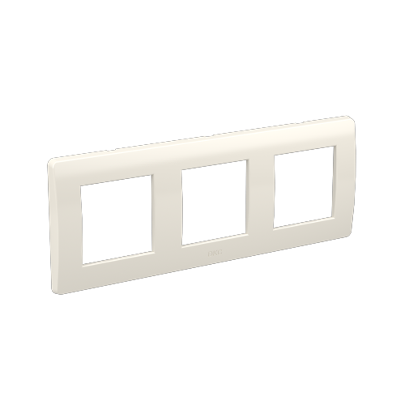 Рамка на 2+2+2 модуля (3-местная). белая. RAL9010