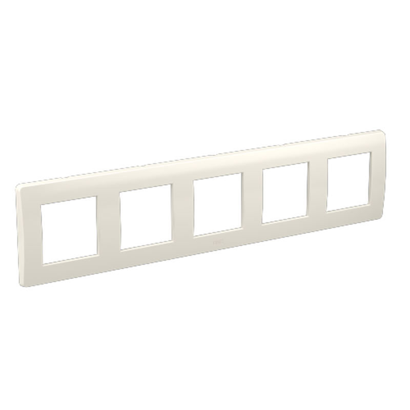 Рамка на 2+2+2+2+2 модуля (5-местная). белая. RAL9010