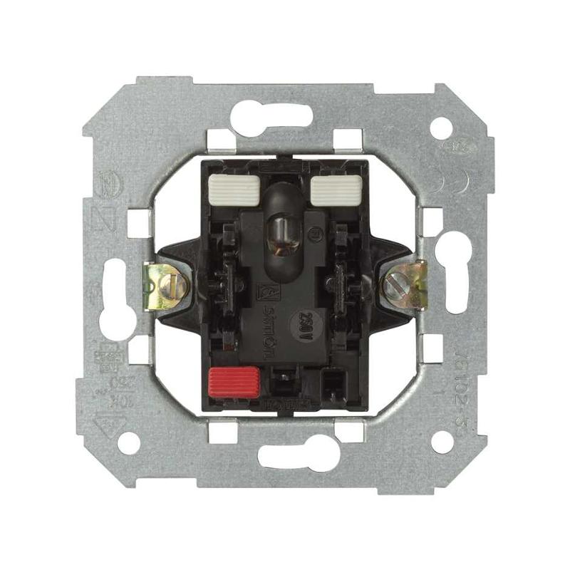 Simon 75 Механизм Выключатель 1-кл с контрольной подсветкой, S82, S82N, S88, S82 Detail