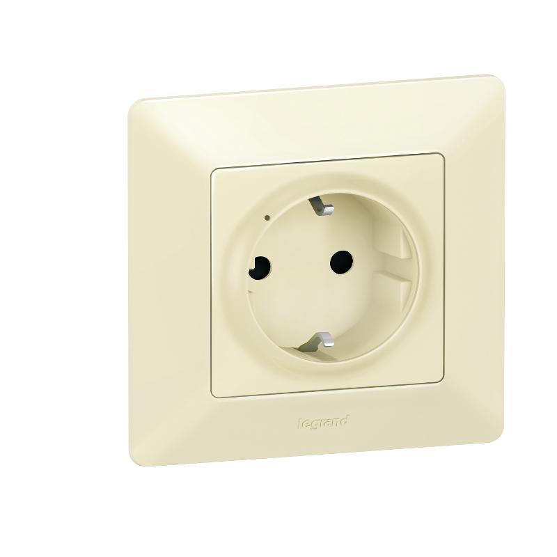 Розетка умная с/з Valena Life 16А 230В сл. кость Netatmo