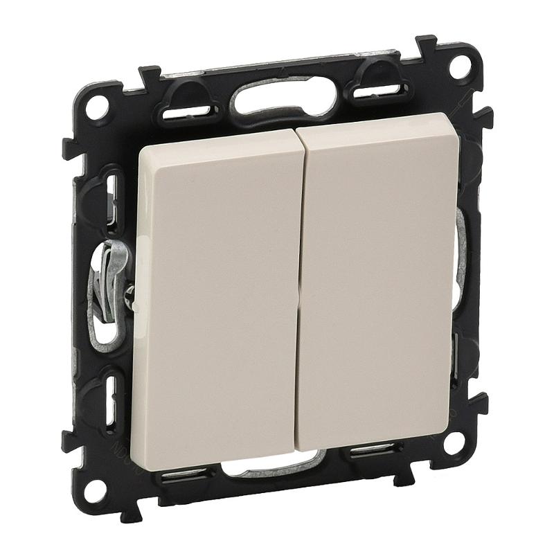 Valena LIFE DIY Сл.кость Выключатель 2-клавишный 10А 250В