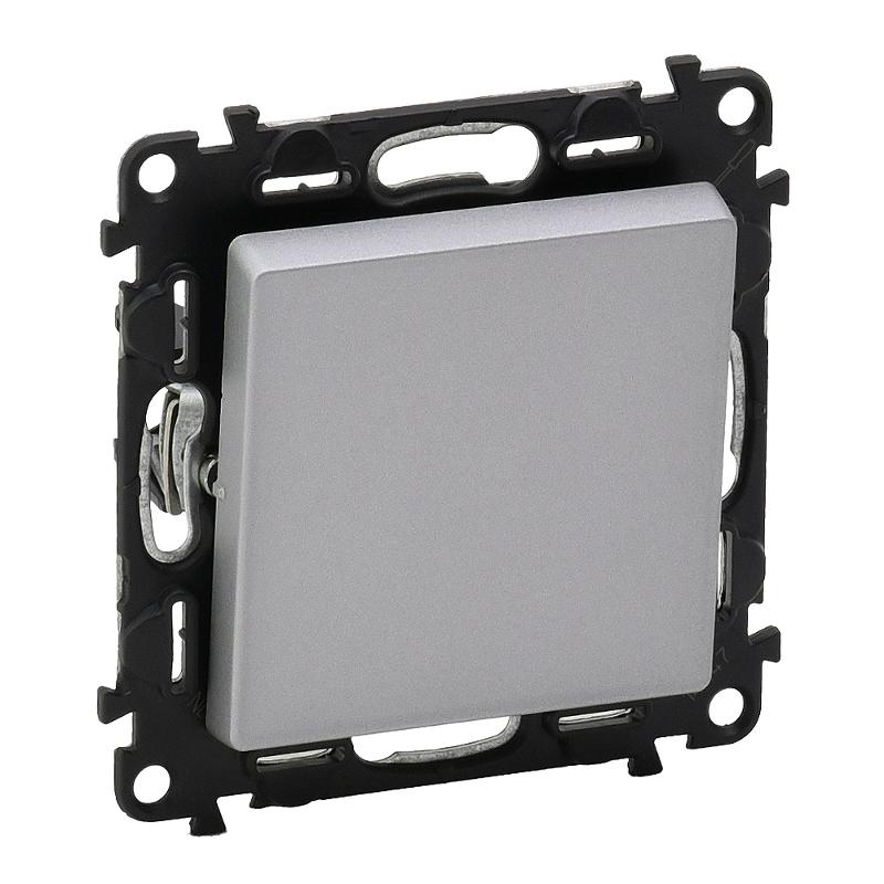 Valena LIFE DIY Алюминий Переключатель 1-клавишный 10А 250В