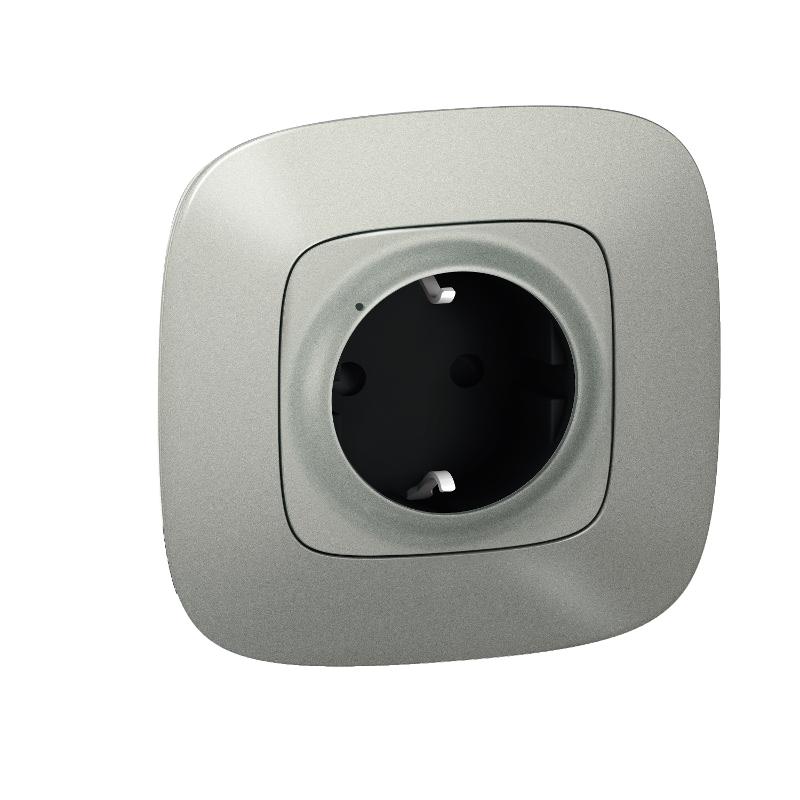 Розетка умная с/з Valena Allure 16А 230В алюм. Netatmo