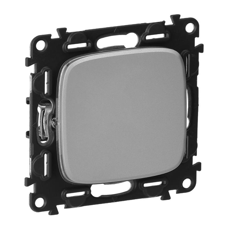 Valena ALLURE DIY Алюминий Выключатель 1-клавишный 10А 250В