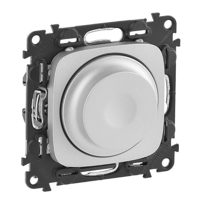 Valena ALLURE DIY Алюминий Светорегулятор поворотный, 300Вт, универсальный, без нейтрали