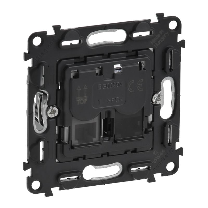 Valena Мех IN'MATIC Розетка 2-ая ТЛФ/комп RJ11/RJ45, Кат.6 UTP