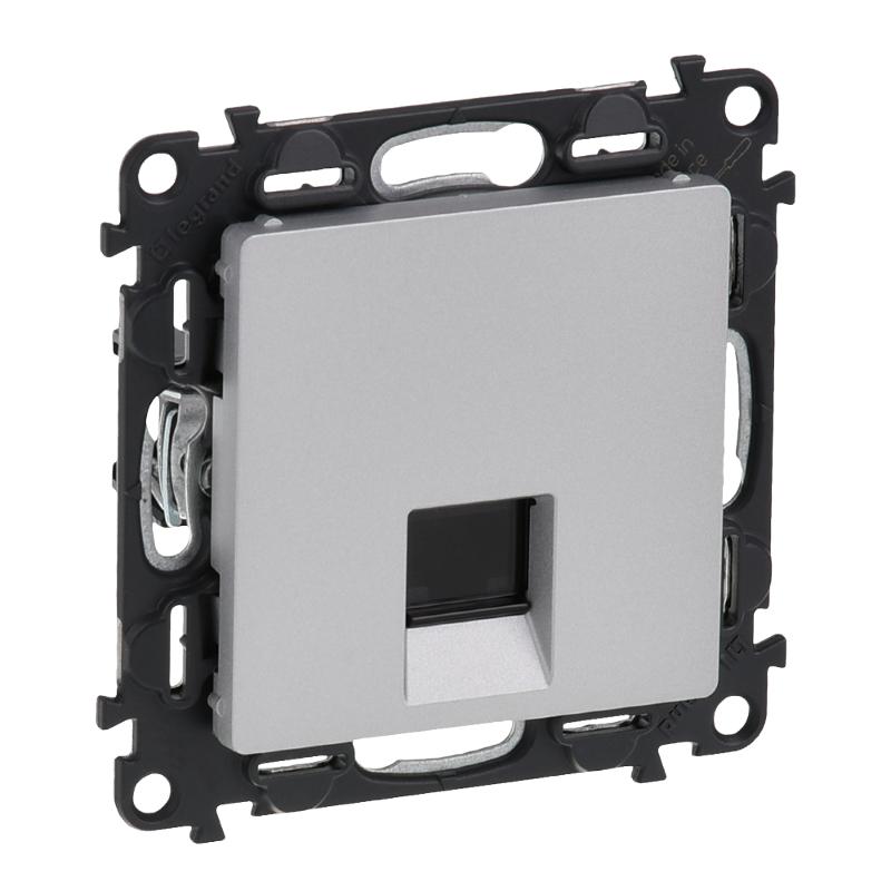 Valena LIFE DIY Алюминий Розетка комп(RJ45) 1-ая 5 кат UTP