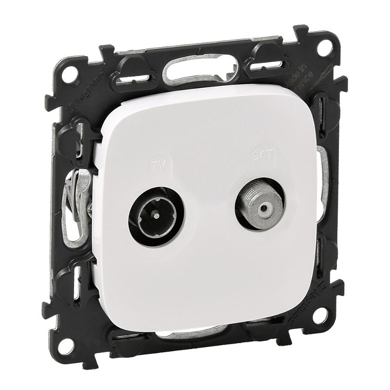 Valena ALLURE DIY Белый Розетка TV-SAT