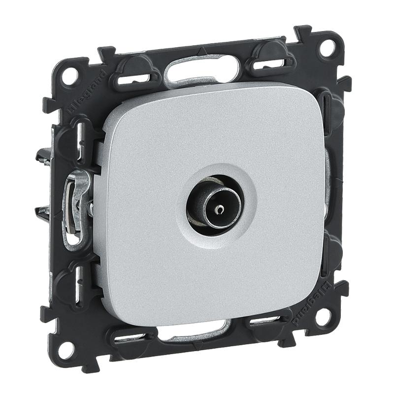 Valena ALLURE DIY Алюминий Розетка TV оконечная, 10 дБ, 0-862 МГц