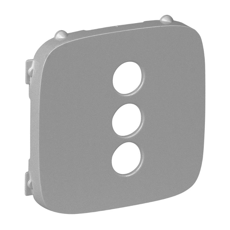 Valena ALLURE Алюминий Накладка розетки RCA