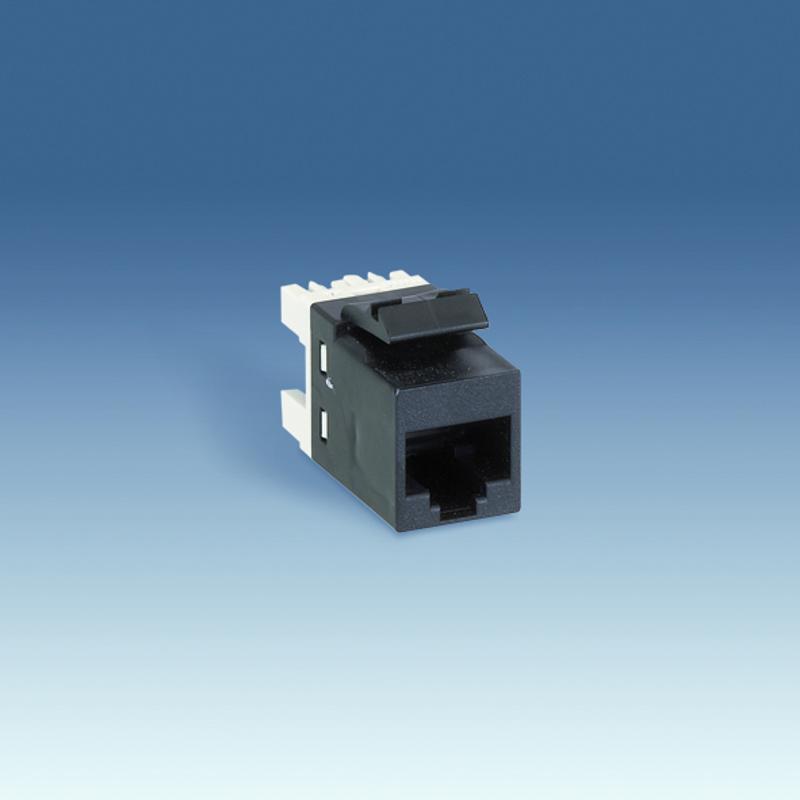 Simon 75 Механизм Коннектор AMP, RJ12, 6 контактов, S27, S73L, S82, S82N, S82C, S88, S82 Detail, чёрный
