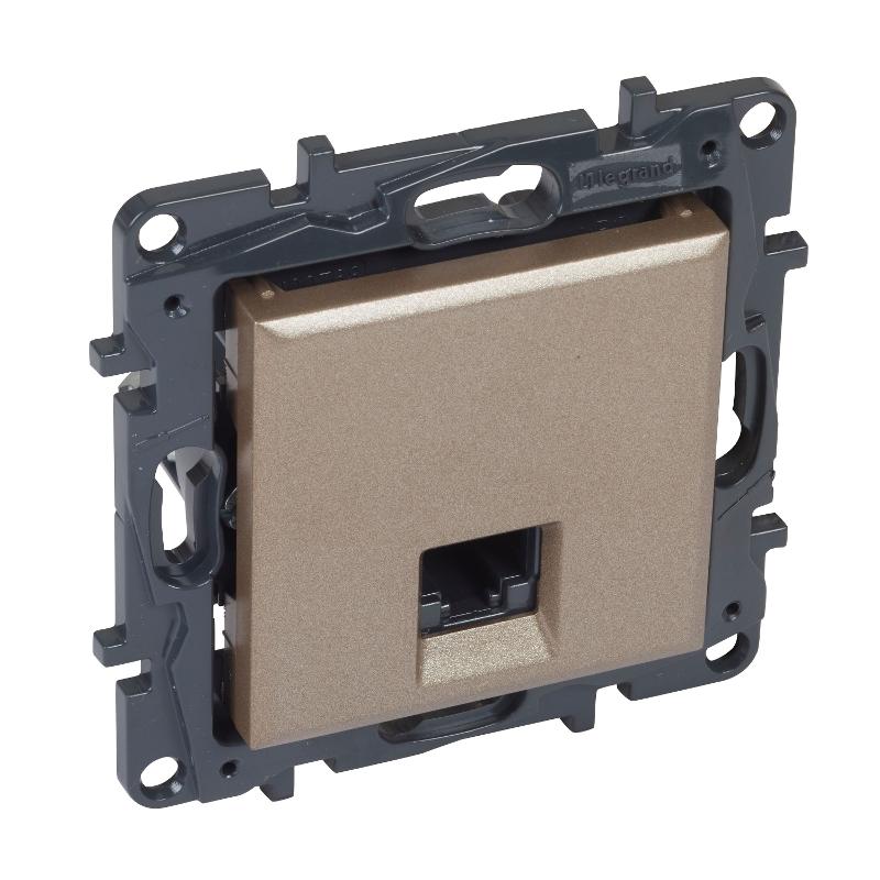 STRUCTURA Розетка комп. RJ45 кат.5Е UTP шампань