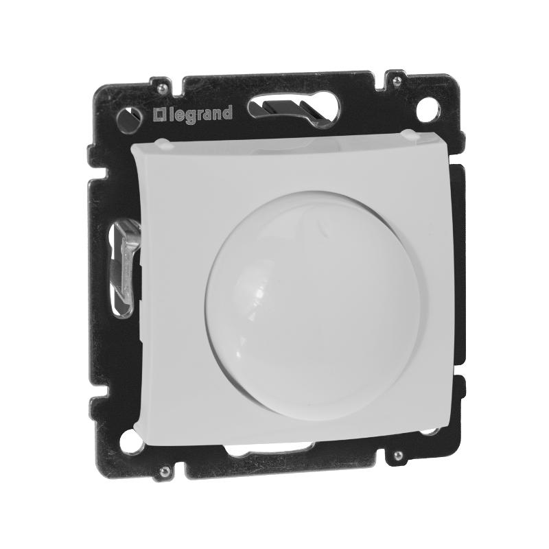 Valena Белый Светорегулятор поворотный 100-1000W для л/н, галог. ламп с обмоточным т-ром