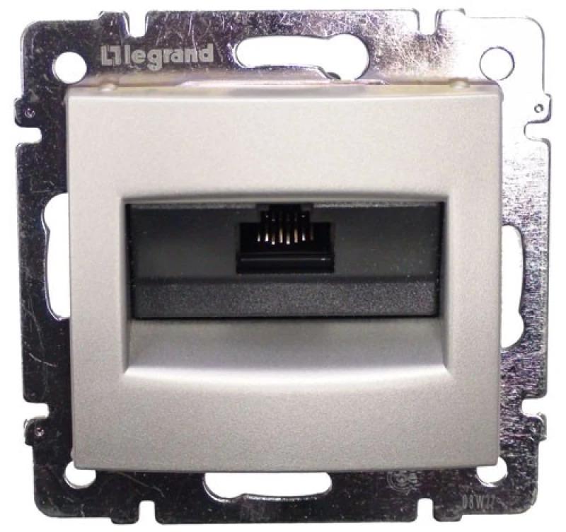 Valena Алюминий Розетка комп(RJ45) 1-ая 5 кат ISDN 300MHz 8конт