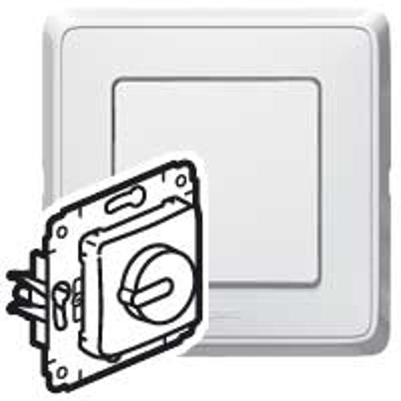 Cariva Белый Светорегулятор поворотный 300W для л/н (вкл поворотом)