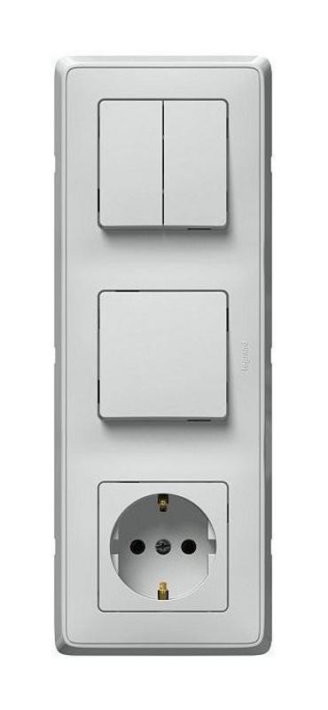 3-постовой моноблок - Cariva - 250 В~ - белый
