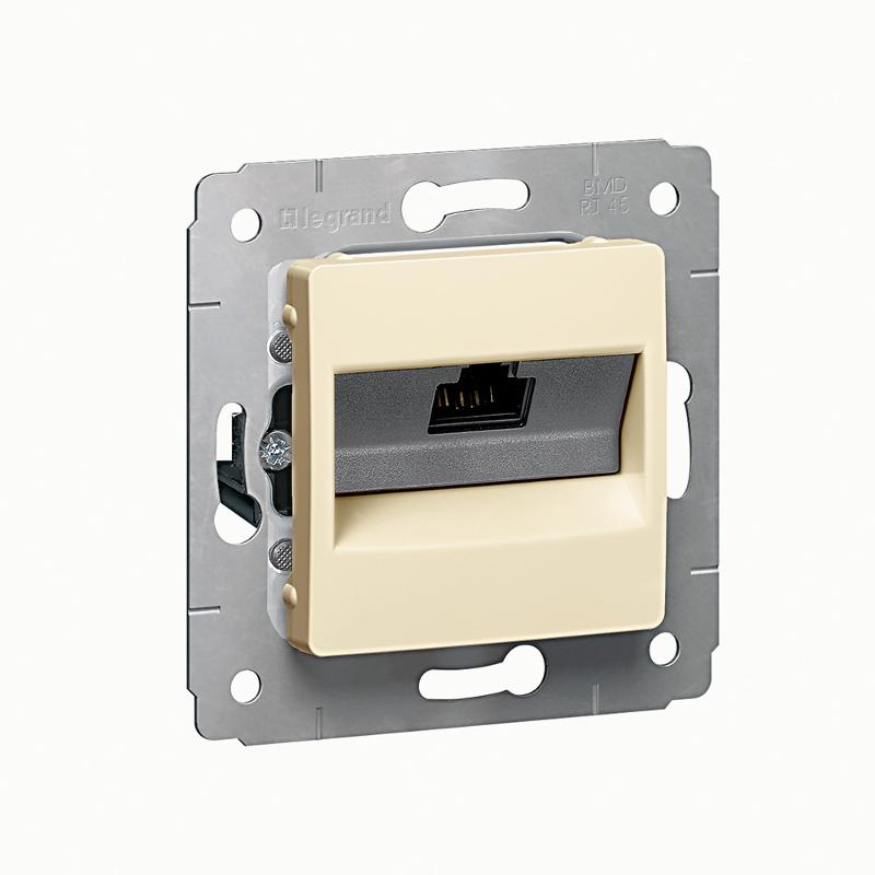 Cariva Сл. кость Розетка компьютерная 1-ая RG 45 UTP 6 кат