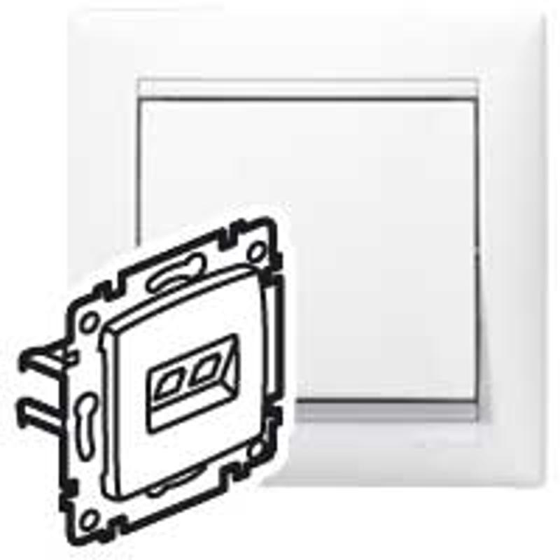 Valena Белый Розетка комп(RJ45) 1-ая 5 кат UTP