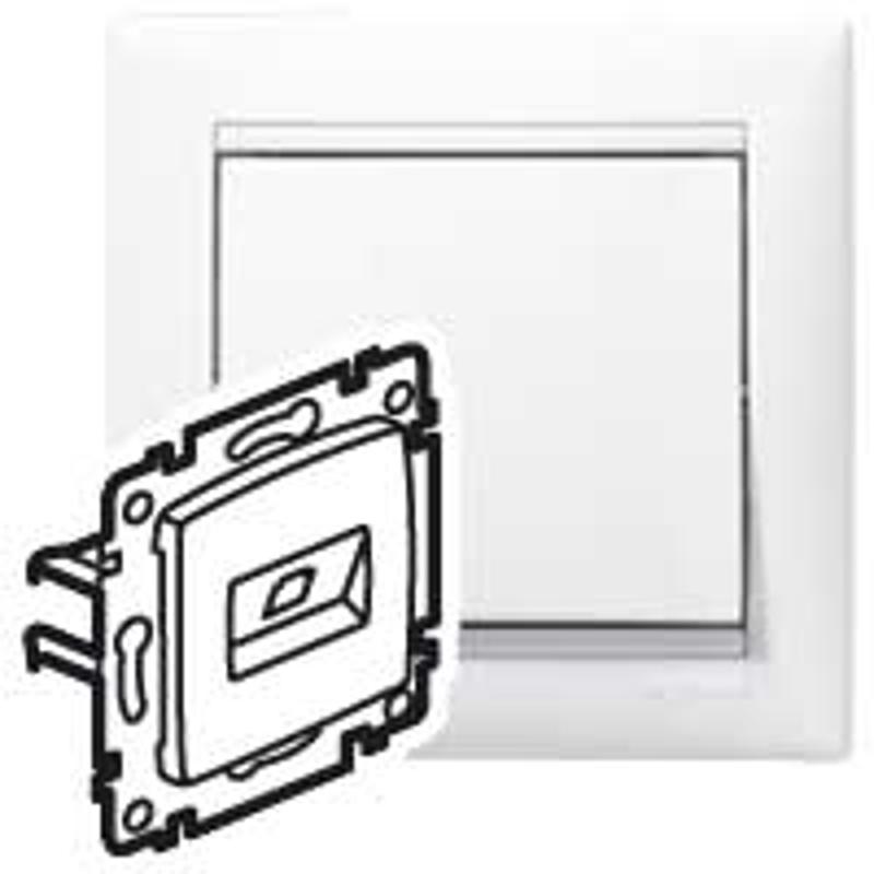 Valena Белый Розетка комп(RJ45) 2-ая 6 кат UTP