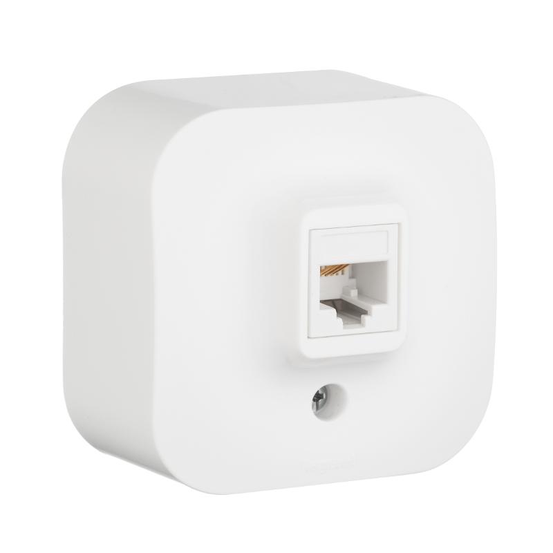 Quteo Белый Розетка RJ11