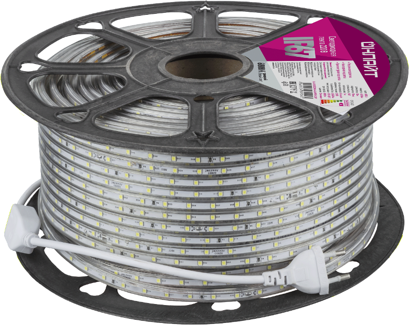 Лента светодиодная  OLS-2835СW60-4.8-IP67-220V