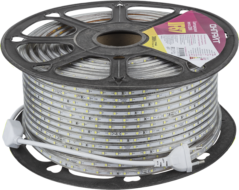 Лента светодиодная  OLS-2835WW60-4.8-IP67-220V