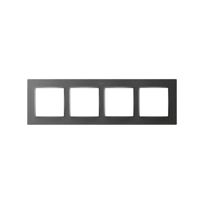 Рамка на 4 поста цвета матовый титан S82 Concept