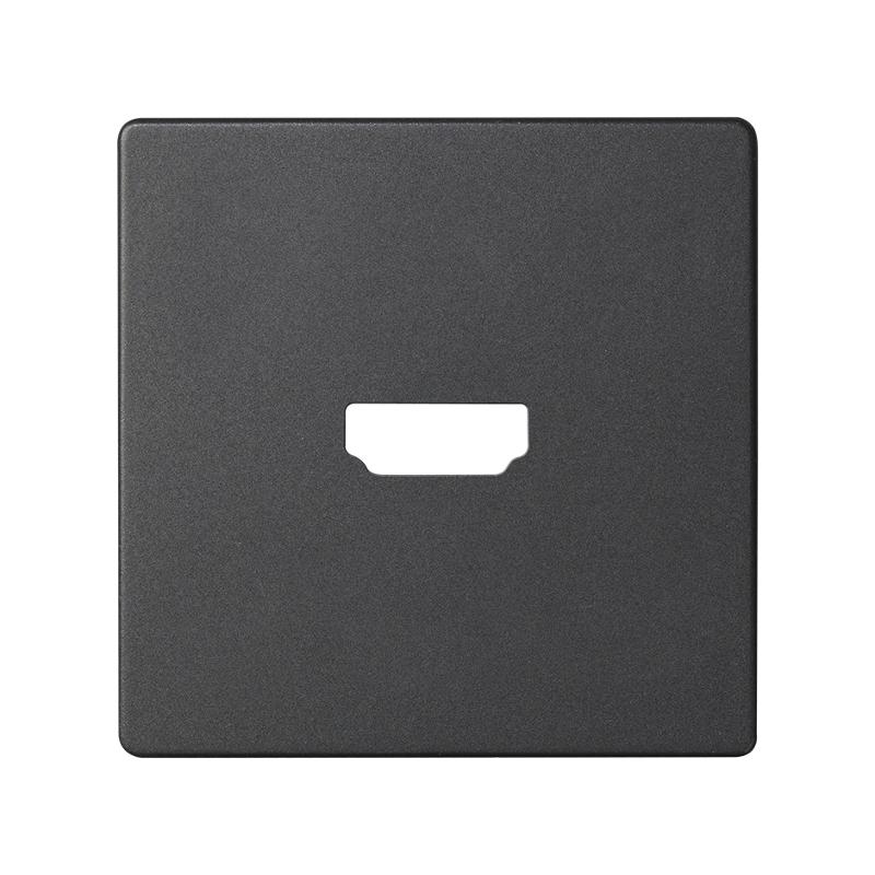 Simon 82 Накладка для коннектора HDMI v 1.4, "мама", S82, S82N, S82 Detail, графит