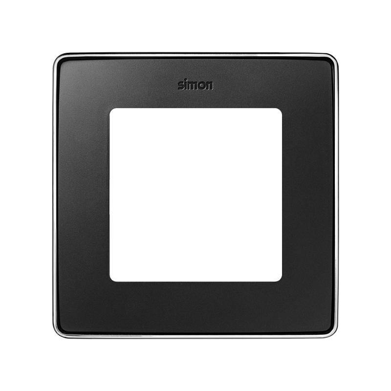 Simon 82 Рамка декоративная, 1 пост, Select, S82 Detail, графит-хром