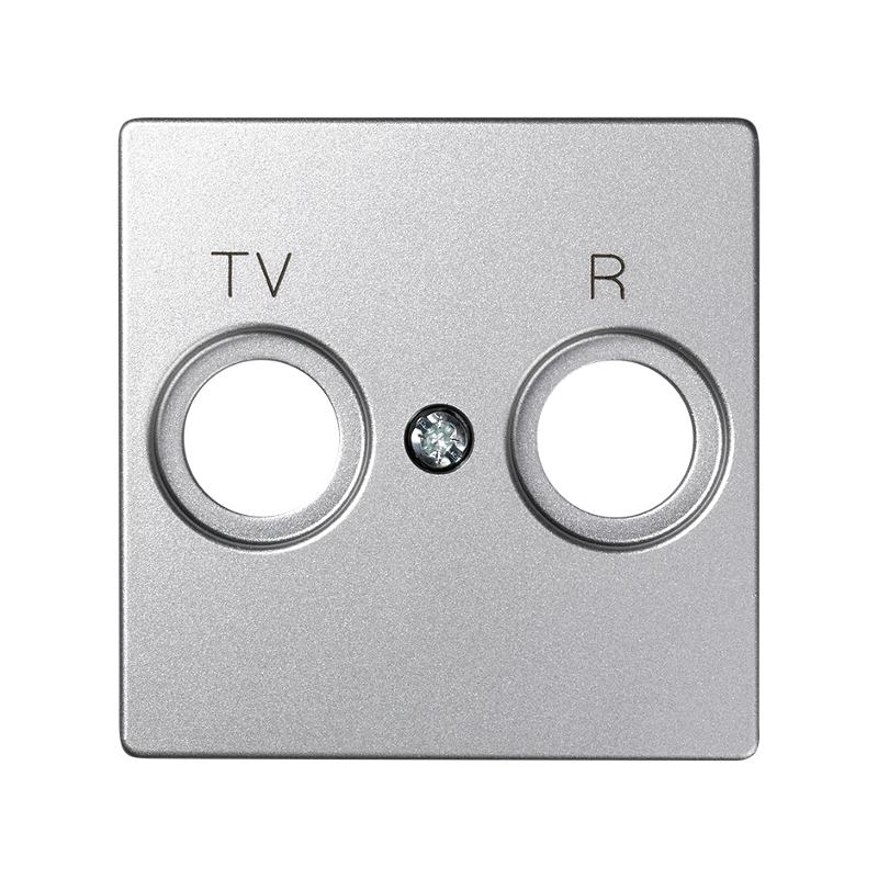 Simon 82 Накладка на розетку R-TV+SAT, S82 Detail алюминий