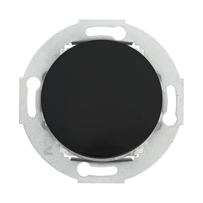 Переключатель одноклавишный на два направления (схема 6L) 10 A, 250 B (черный ) Vintage