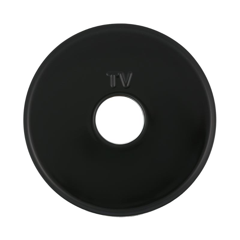 Накладка розетки TV (черный) Vintage