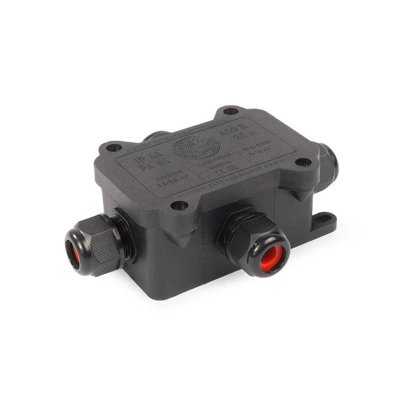 Коробка распределительная герметичная MG Box S-4 IP68 110х80х38мм, вводы М16 - 4 шт., негорючая, ЗВИ 3пары  0,5–2,5 мм.кв.