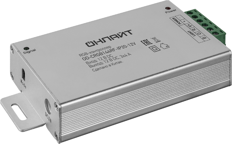 Контроллер для светодиодных лент RGB  90 079 OD-CRGB144RF-IP20-12V